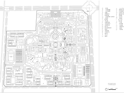 现代校园景观 校园规划图 施工图