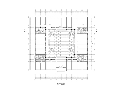 新中式四合院 四合院平立面 施工图