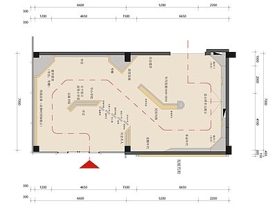 现代展厅 村史馆展厅平面图 平立 施工图