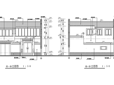 现代民宿建筑 民宿建 施工图