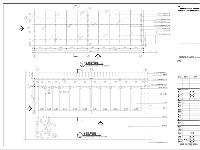 现代其他节点详图 非机动车详图 自行车棚 停车棚 非机动车 施工图