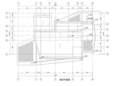 现代别墅建筑 25x14m别墅 施工图