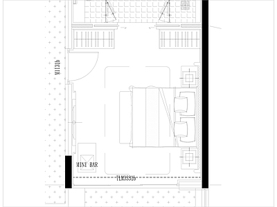 现代卧室 立面图 施工图