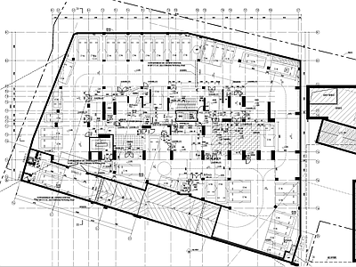 现代其他建筑 地铁上盖地下室 商住楼地下室 施工图