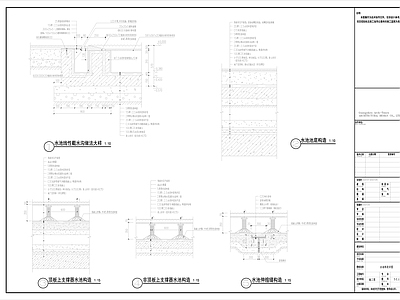 现代其他节点详图 景观水池详图 景观池详图 景观详图 景观洗手台详图 施工图