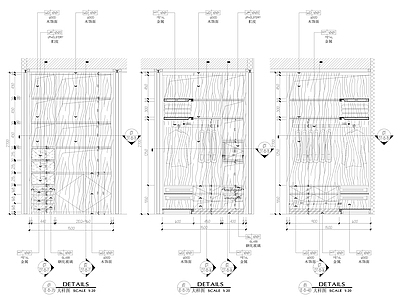 现代家具节点详图 大样 节点 柜体节点 施工图