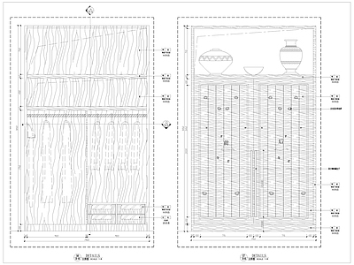 现代家具节点详图 柜体节点 节点 施工图