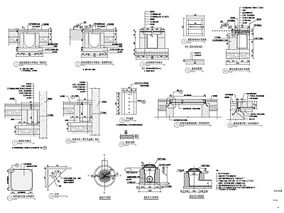 现代其他节点详图 室外详图 施工图