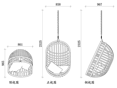 现代民宿 吊藤椅设计 吊藤椅材质 吊藤椅风格 吊藤椅舒适度 吊藤椅维护 施工图