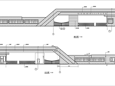 现代其他建筑 校卫建施图 施工图