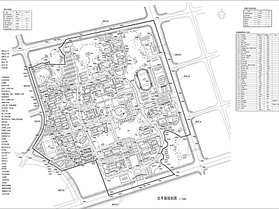 现代校园景观 校园规划 施工图