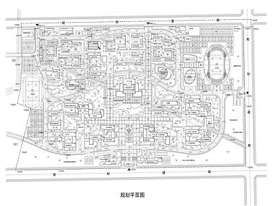 现代校园景观 校园规划设计 施工图