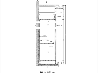 现代其他节点详图 喷砂玻璃木饰面 节点图 施工图