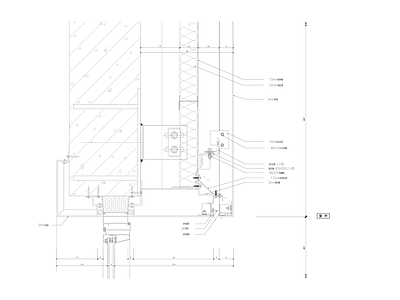 现代其他节点详图 铝板幕墙节点详图 施工图
