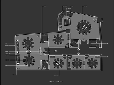 现代中餐厅 特色餐厅 包厢 施工图