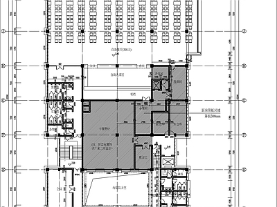 现代其他建筑 三层食堂餐厅建筑 施工图