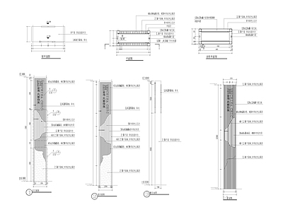 现代商业景观 标牌 施工图