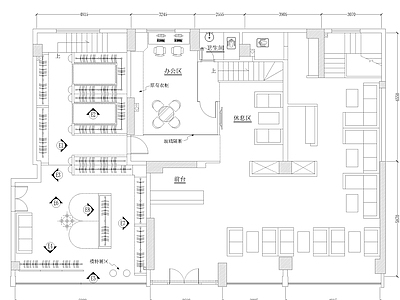 现代婚纱店 三层婚纱 施工图