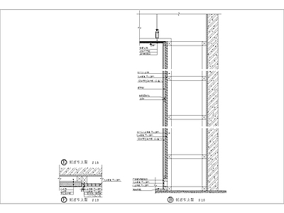 现代其他节点详图 布艺吸声板节点图 施工图