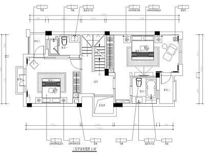 平层 装修平面布置图 大平层 小户型 施工图