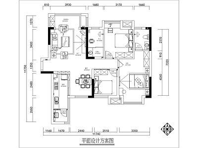 平层 装修平面布置图 大平层 小户型 施工图