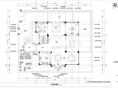 平层 装修平面布置图 四室两厅 小户型 大平层 施工图