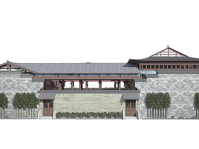 中式古建 寺庙 牌坊 古建大 祠堂 施工图