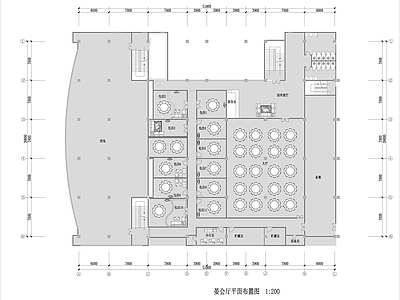 新中式中餐厅 餐厅 施工图