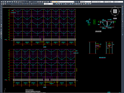 钢结构 多层 设计图 施工图