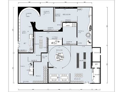 现代其他文化空间 文化展厅图 施工图