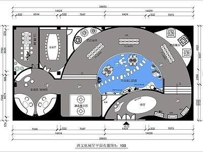 现代其他文化空间 文化展厅图 施工图