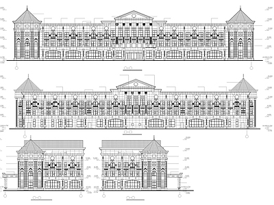 现代其他商业建筑 住宅公建楼 建筑 餐饮建筑 施工图