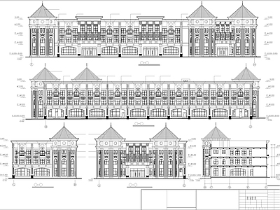 现代其他商业建筑 住宅公建楼 建筑 餐饮建筑 施工图