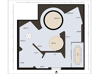 现代其他文化空间 展馆展览展厅布置 施工图