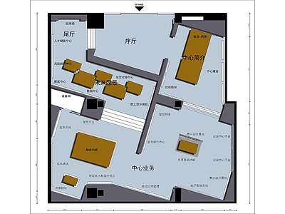 现代其他文化空间 展馆展览展厅布置 施工图