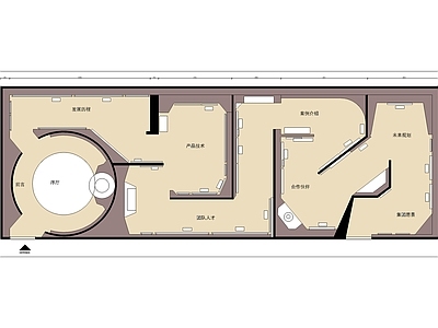 现代其他文化空间 展馆展览展厅布置 施工图