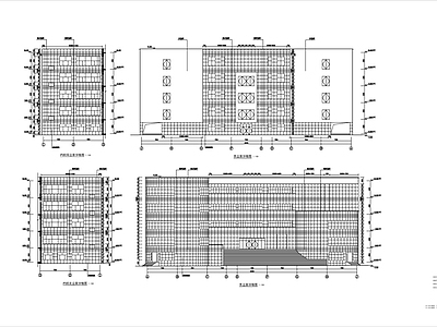 现代图书馆建筑 图书馆改建建筑图 施工图