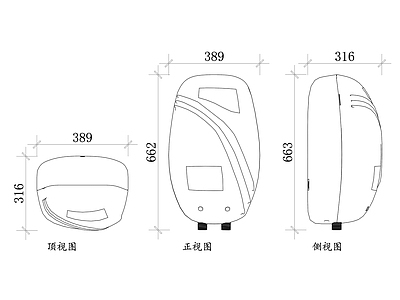 现代厨房设施 即热式热水器设计 即热式热水器结构 即热式热水器材质 即热式热水器安装 即热式热水器工作 施工图