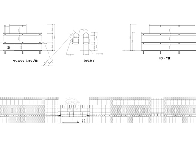 现代办公楼建筑 建筑立面 施工图