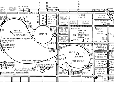 现代规划设计 居住区规划 公园规划 施工图