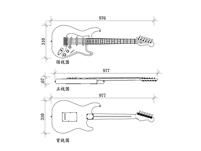 现代剧院 乐器吉他设计 乐器吉他结构 乐器吉他材质 乐器吉他音色 乐器吉他细节 施工图