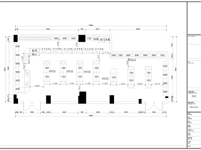 现代其他商业空间 药店平面布局图 药店 施工图