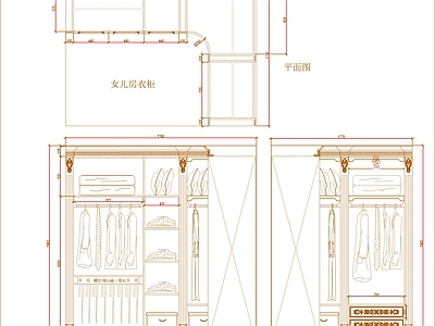 欧式柜子 图块 施工图