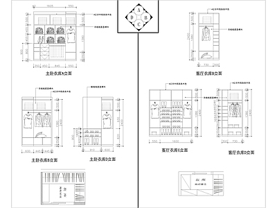 现代家具节点详图 酒柜书柜 柜体节点 隔断节点 抽屉节点 玻璃隔断 施工图