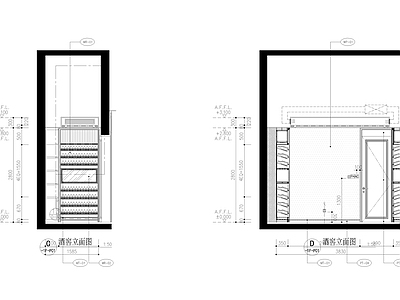 现代家具节点详图 酒柜书柜 柜体节点 隔断节点 抽屉节点 卡座节点 施工图