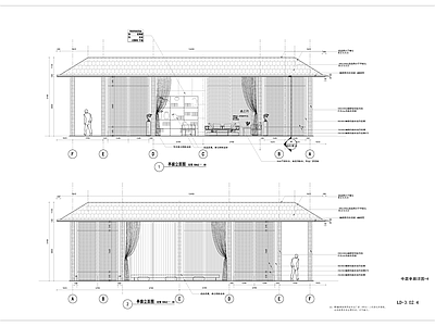中式亭子 亭廊 施工图