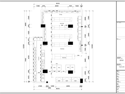 现代便利店 便利店平面布置图 便利店 施工图