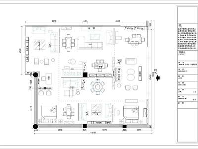 简约其他商业空间 家具展厅 施工图