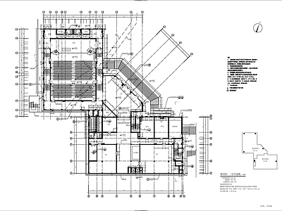 现代图书馆建筑 高校图书馆建施 施工图