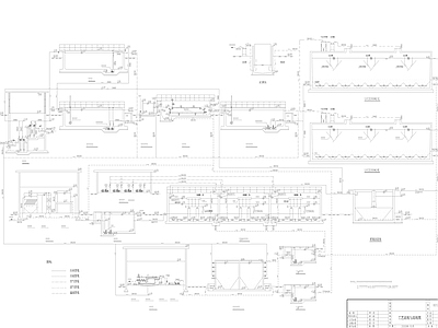 水处理 工艺流程搞成图 施工图